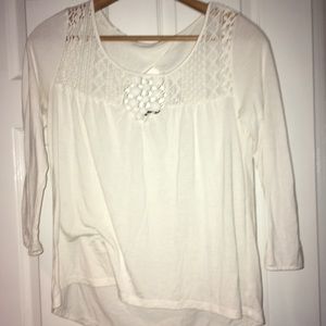 American Eagle white mid length sleeve